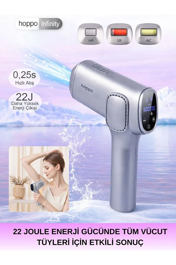 Infinity IPL Lazer Epilasyon Cihazı – Akıllı Cilt Sensörü, Sınırsız Atım, 9 Güç Seviyesi